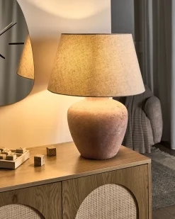 Lampa stołowa BARTON Ceramika Brązowy