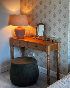 Lampa stołowa BARTON Ceramika Brązowy