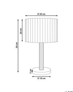 Lampa stołowa BELESSA Len Jasnobeżowy