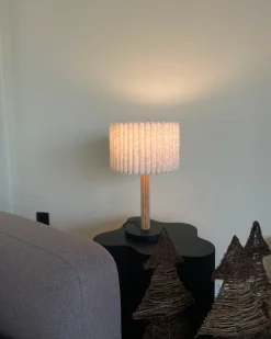 Lampa stołowa BELESSA Len Jasnobeżowy