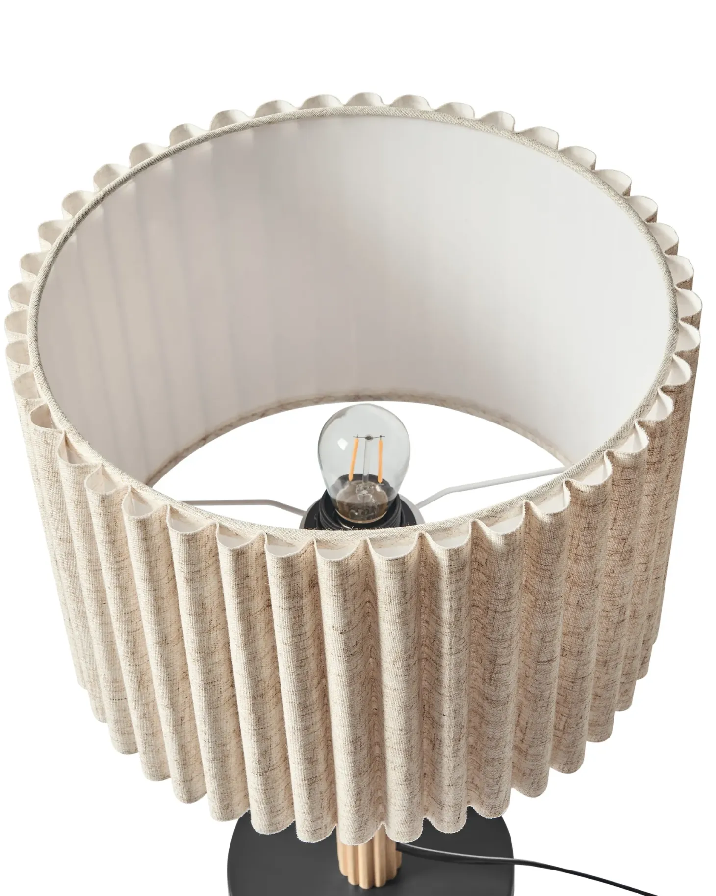 Lampa stołowa BELESSA Len Jasnobeżowy