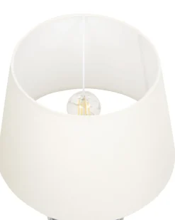 Lampa stołowa BELUSO Porcelana Biały/ niebieski