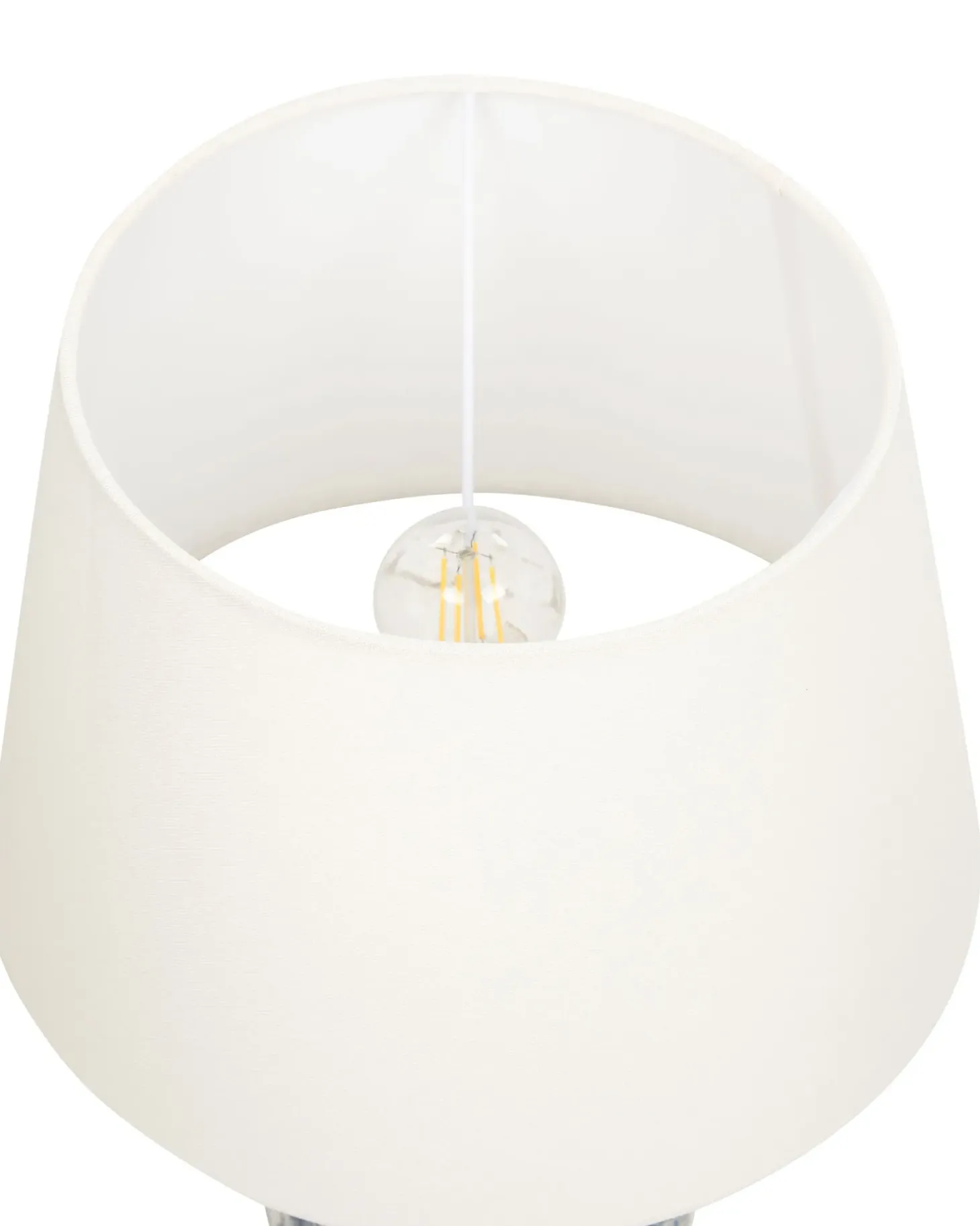 Lampa stołowa BELUSO Porcelana Biały/ niebieski
