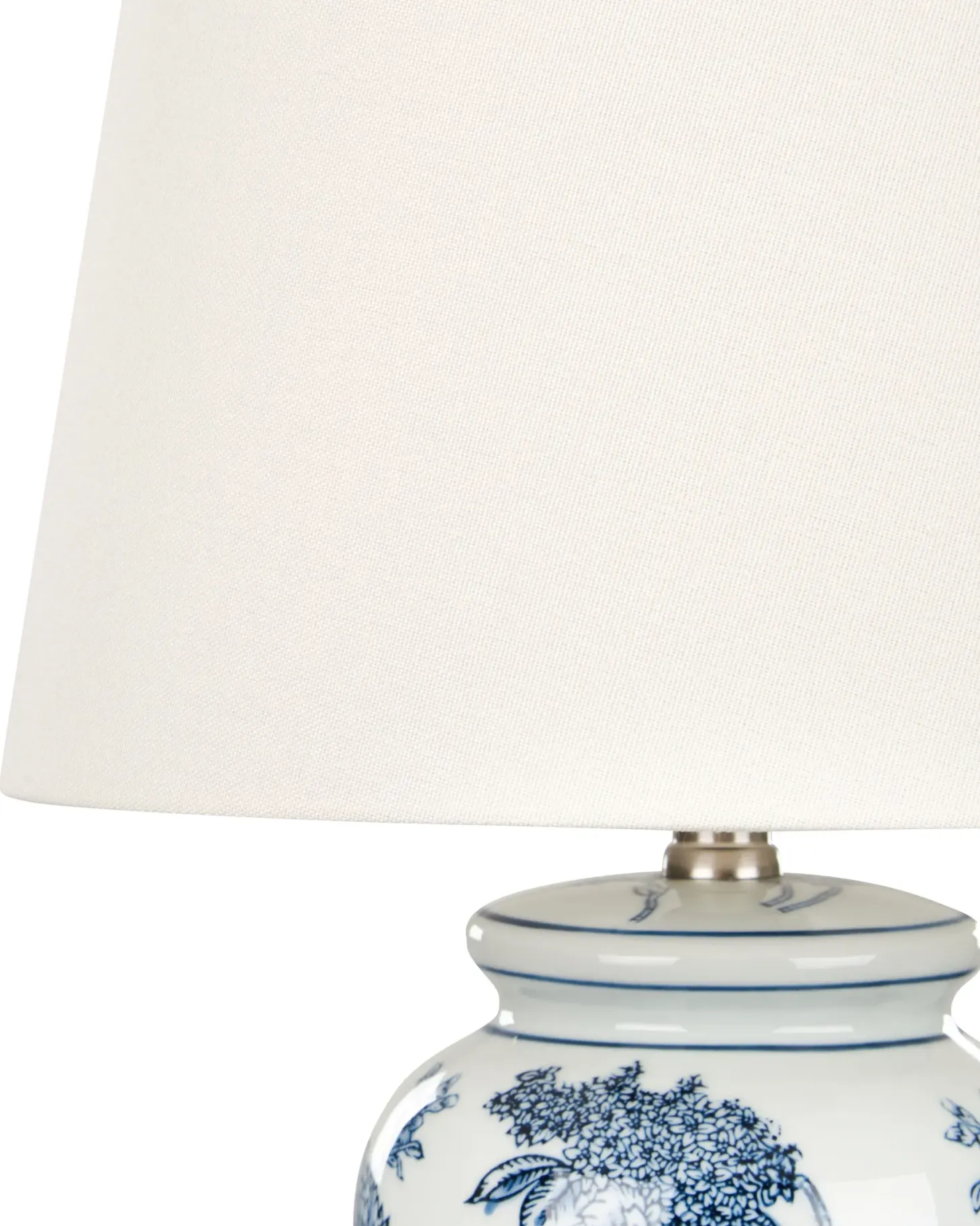 Lampa stołowa BELUSO Porcelana Biały/ niebieski