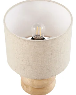 Lampa stołowa BETWA Drewno mango Jasnobrązowy