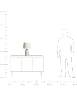 Lampa stołowa BILLY Ceramika Złamana biel