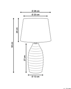 Lampa stołowa BILLY Ceramika Złamana biel