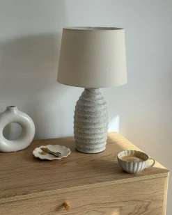 Lampa stołowa BILLY Ceramika Złamana biel