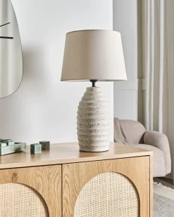 Lampa stołowa BILLY Ceramika Złamana biel