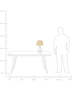 Lampa stołowa BLANCO Szkło Naturalny