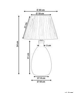 Lampa stołowa BLANCO Szkło Naturalny