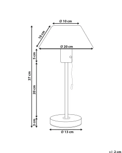 Lampa stołowa CAPARO Metal Czarny/ złoty