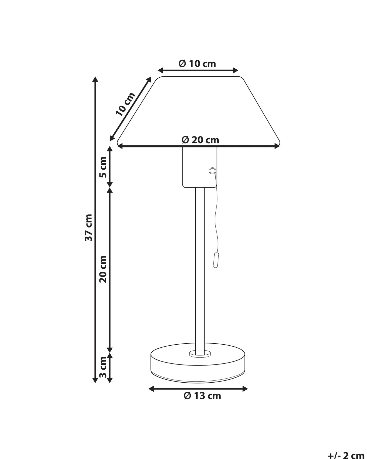 Lampa stołowa CAPARO Metal Czarny/ złoty