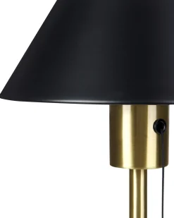 Lampa stołowa CAPARO Metal Czarny/ złoty