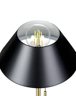 Lampa stołowa CAPARO Metal Czarny/ złoty