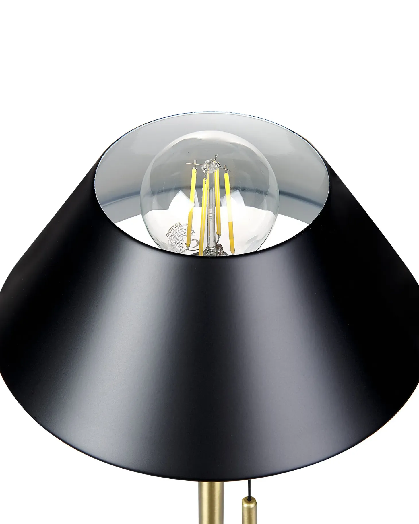 Lampa stołowa CAPARO Metal Czarny/ złoty