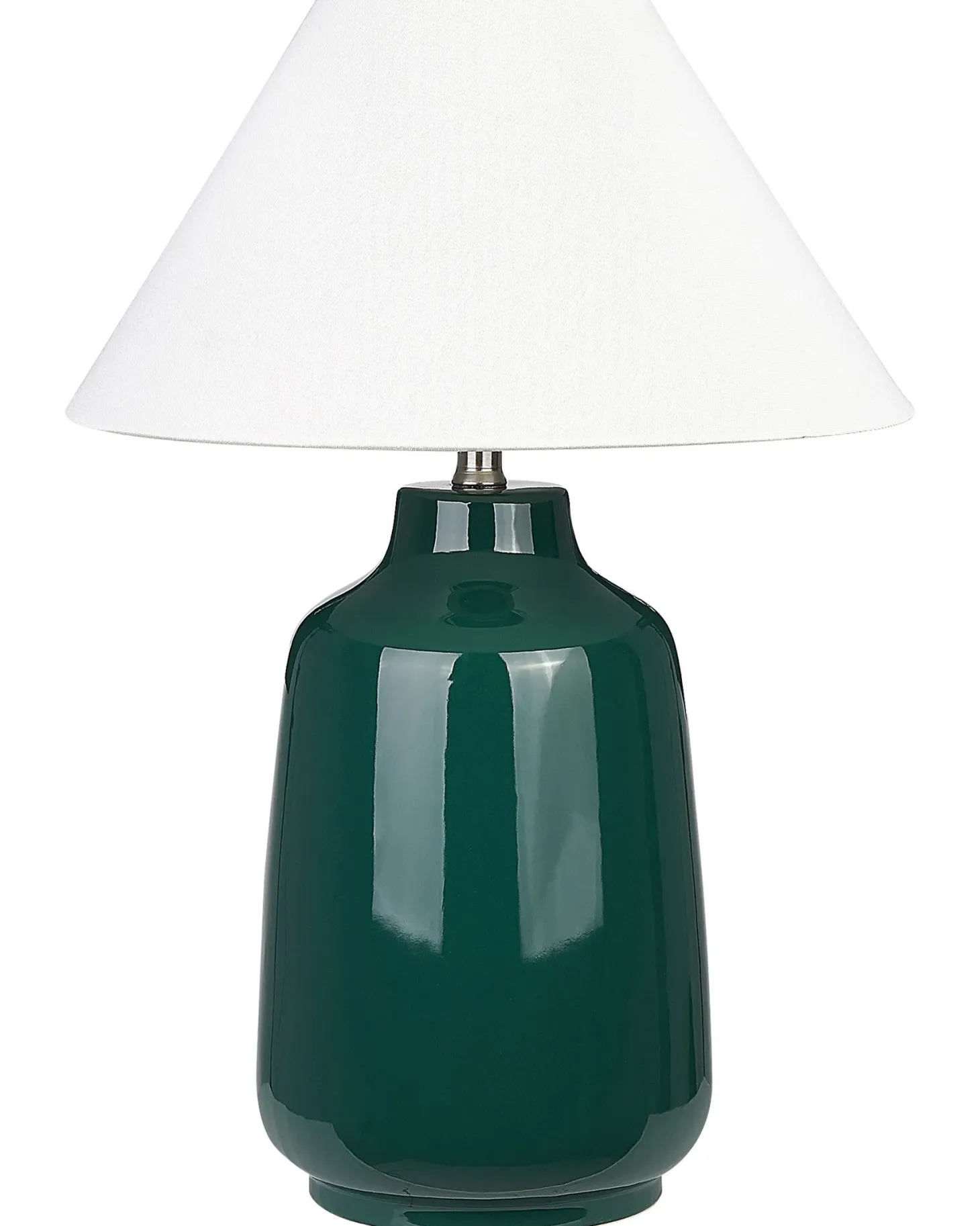 Lampa stołowa CARETA Ceramika Ciemnozielony