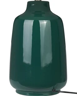 Lampa stołowa CARETA Ceramika Ciemnozielony