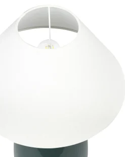 Lampa stołowa CARETA Ceramika Ciemnozielony