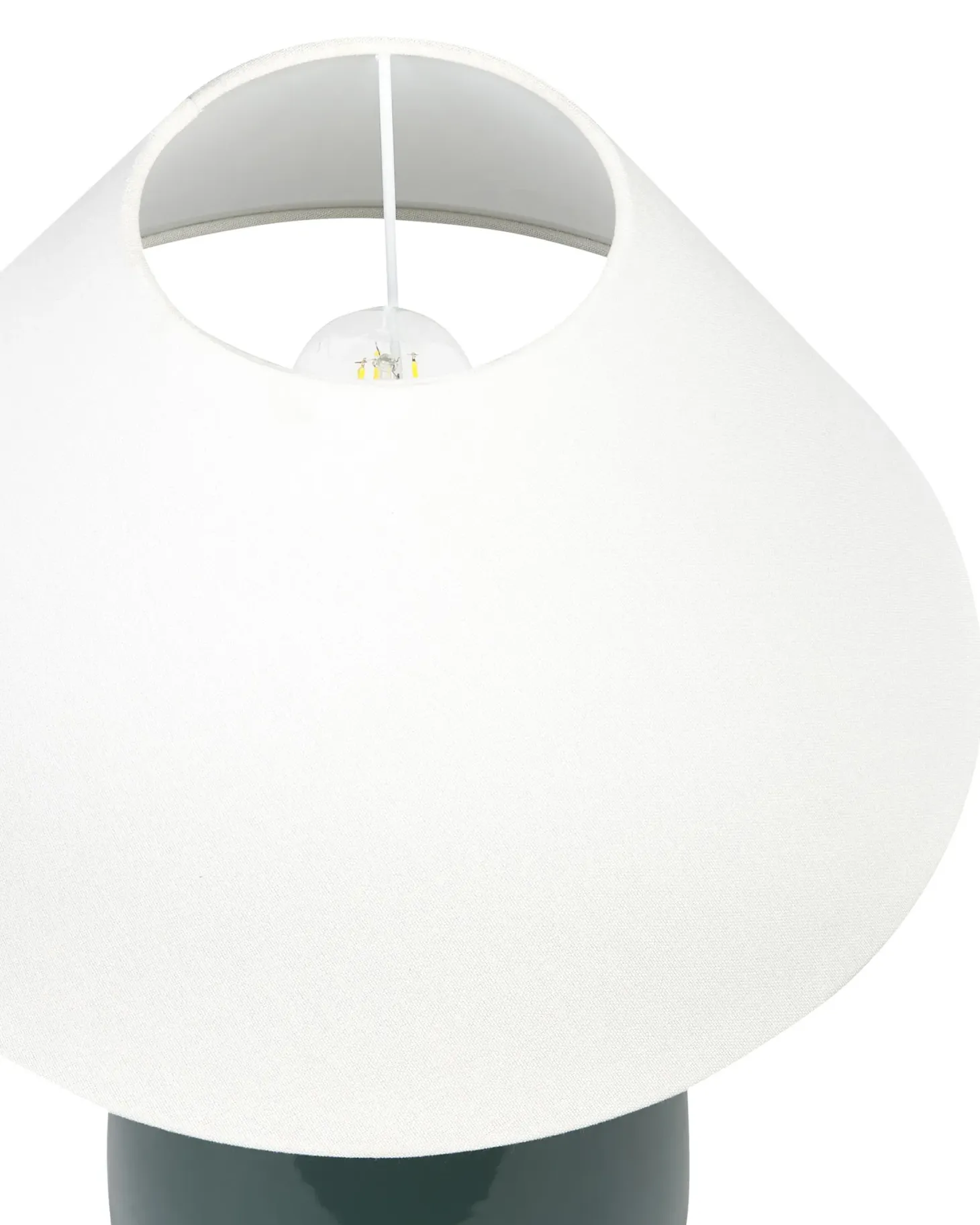Lampa stołowa CARETA Ceramika Ciemnozielony