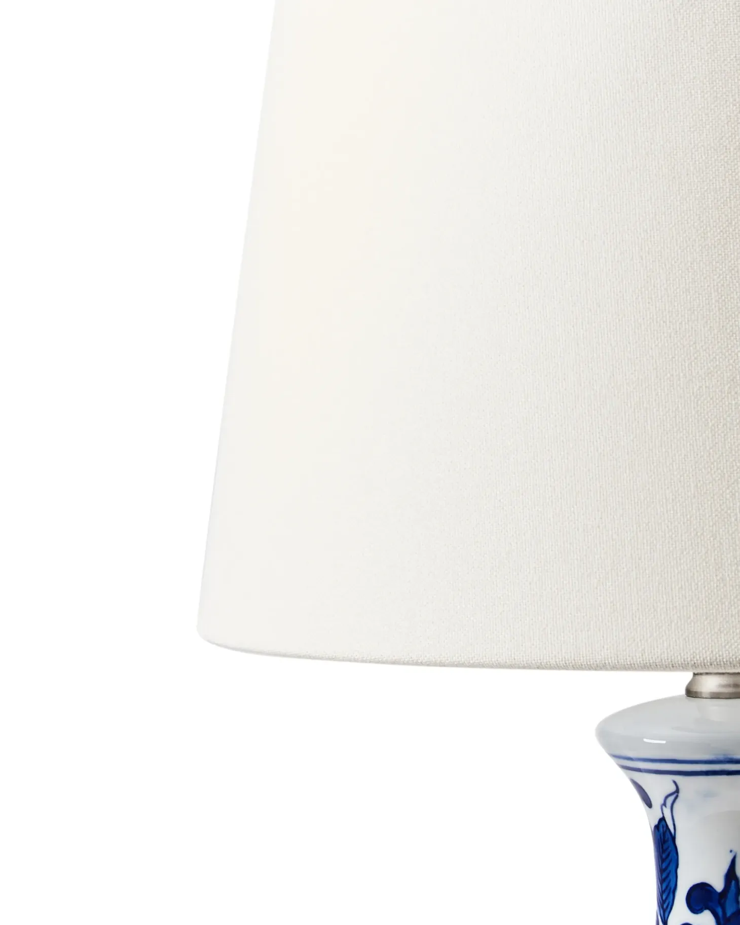 Lampa stołowa CARMEN Porcelana Biały/ niebieski