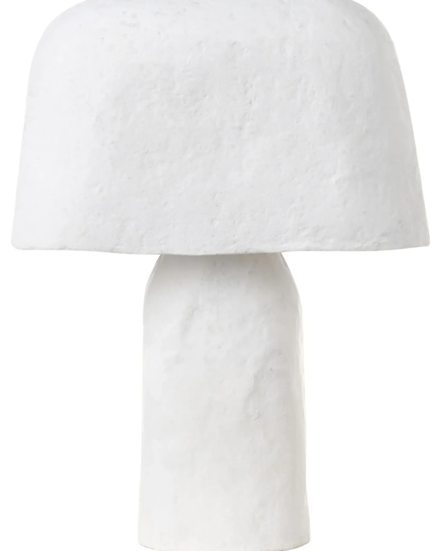 Lampa stołowa CARRASCO Papier-mâché Biały