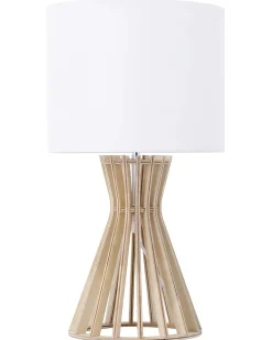 Lampa stołowa CARRION Brązowy/ biały