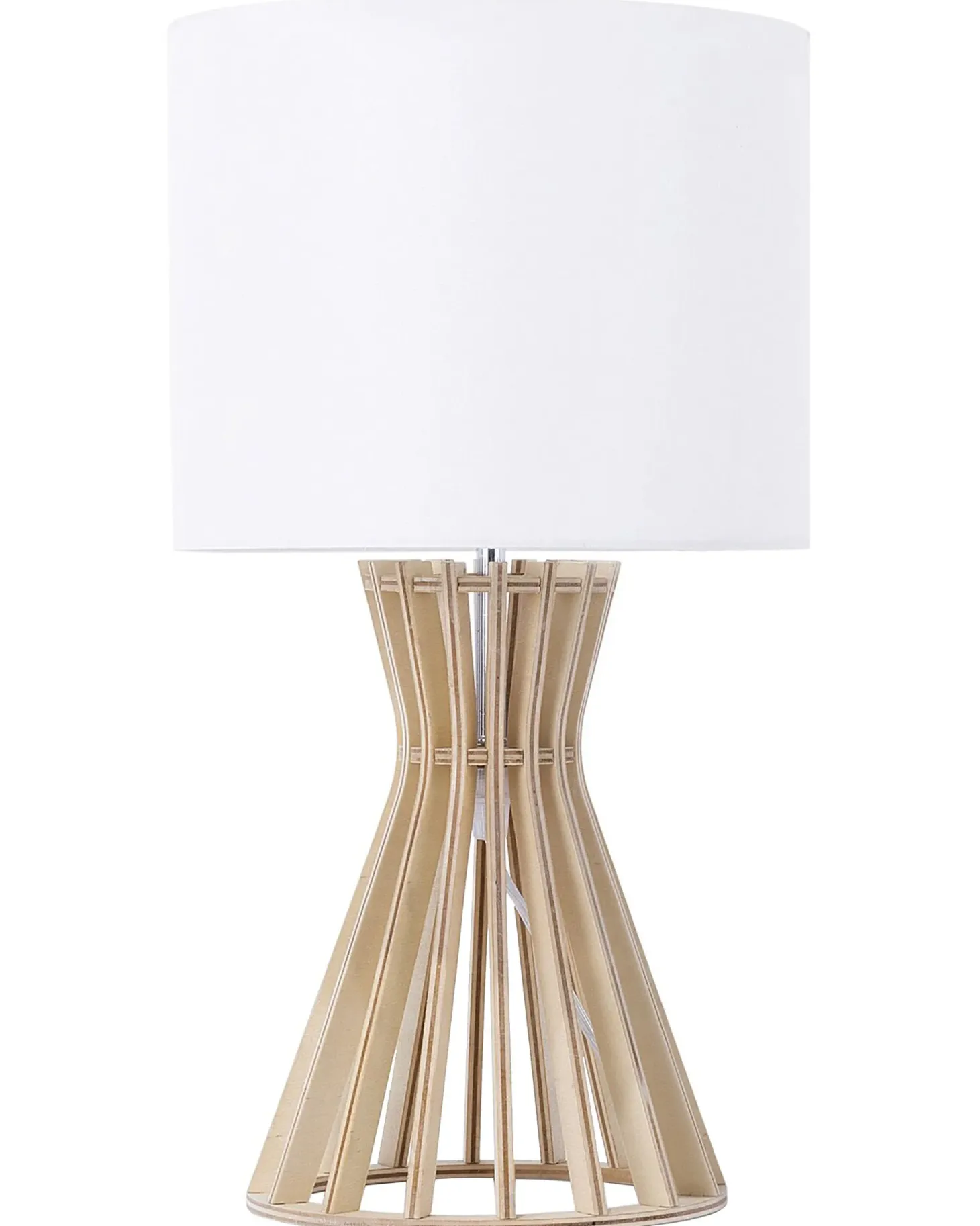 Lampa stołowa CARRION Brązowy/ biały