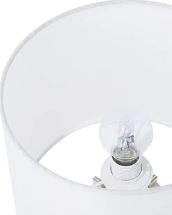 Lampa stołowa CARRION Brązowy/ biały