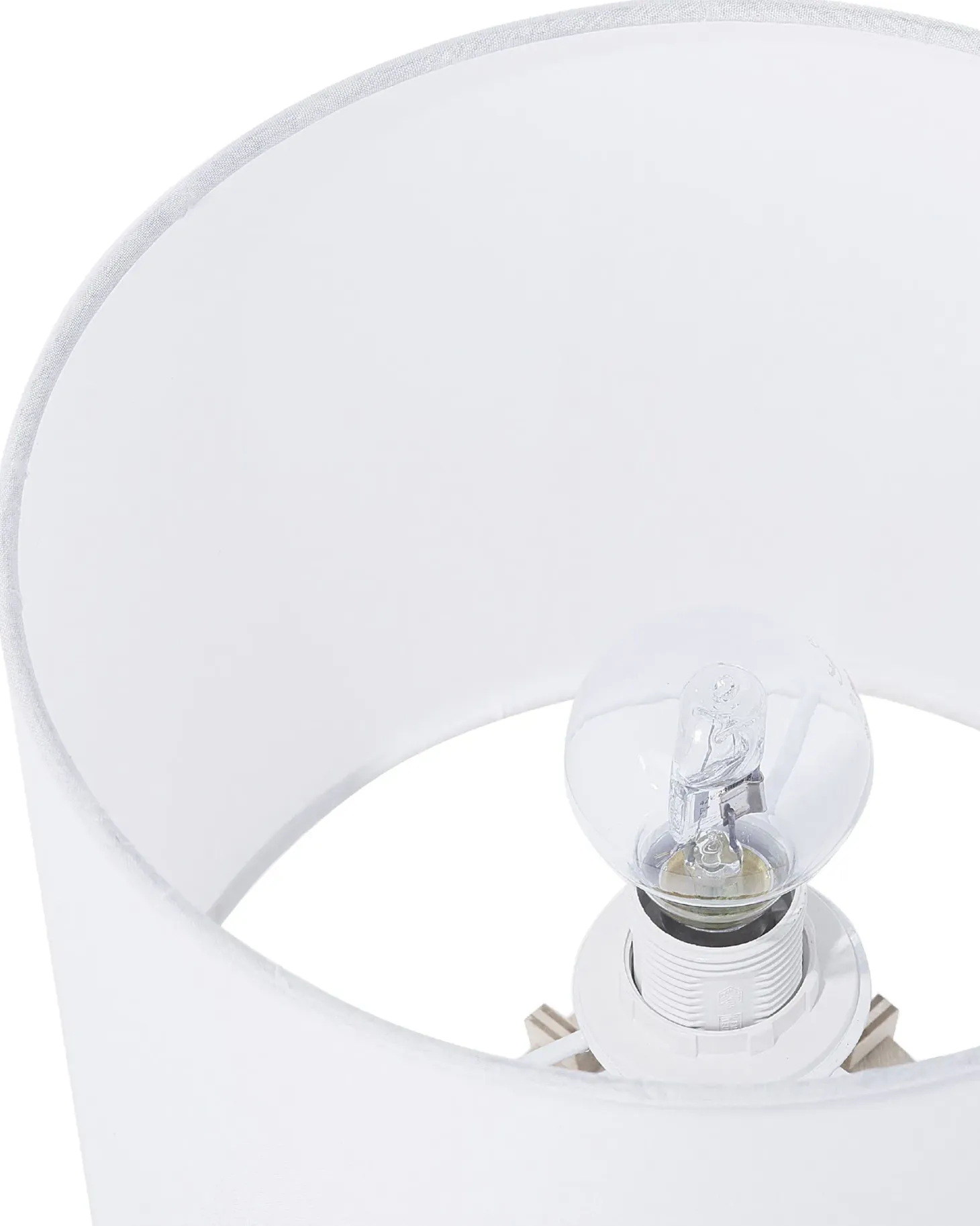 Lampa stołowa CARRION Brązowy/ biały