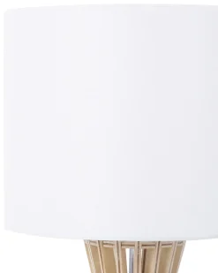 Lampa stołowa CARRION Brązowy/ biały
