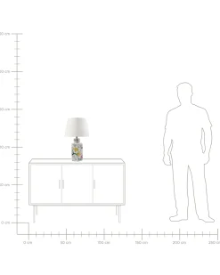 Lampa stołowa CAVADO Porcelana Biały