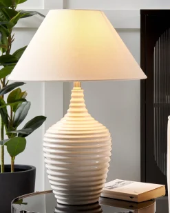 Lampa stołowa CELESTE Ceramika Beżowy