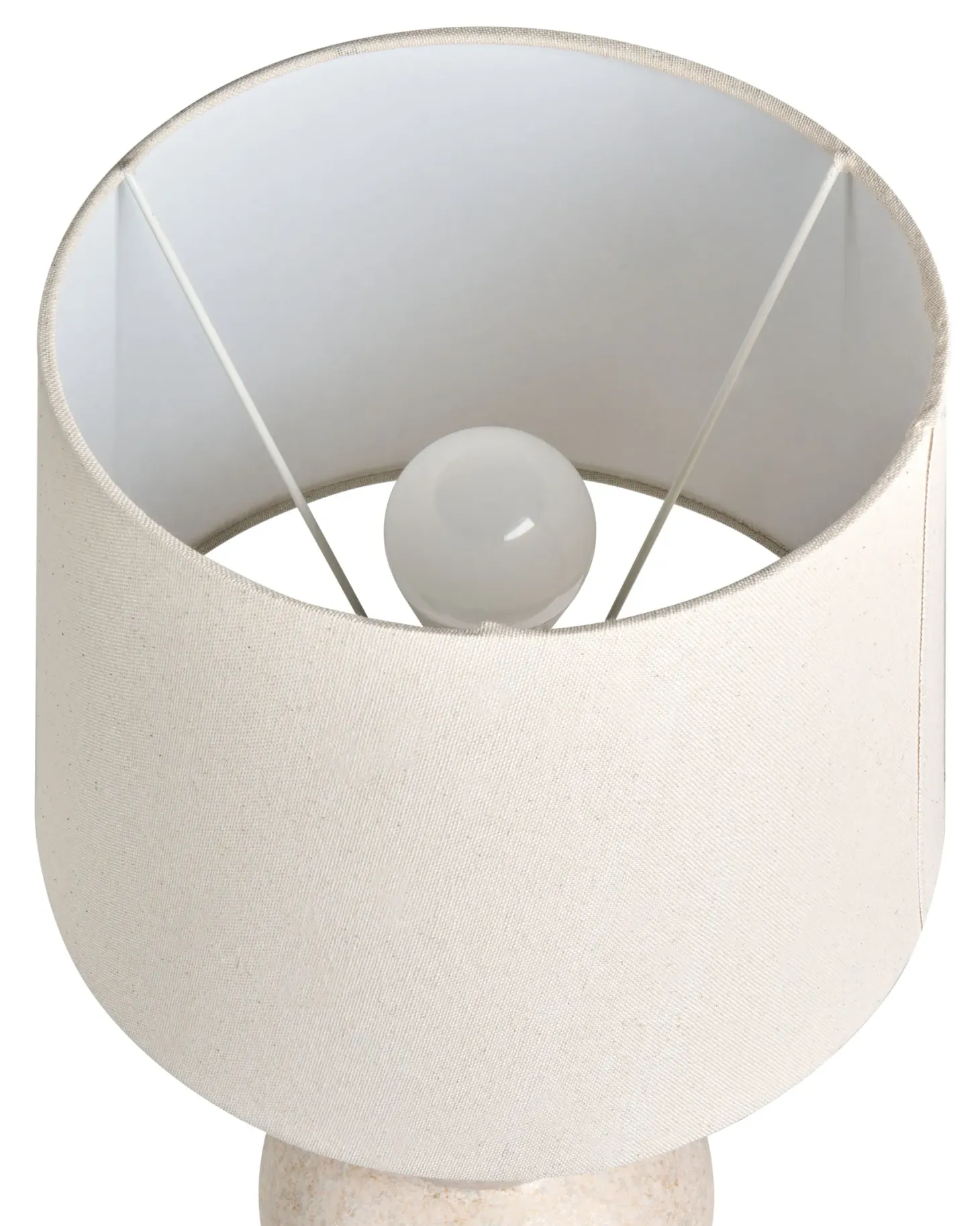 Lampa stołowa CHARGES Ceramika Jasnobeżowy