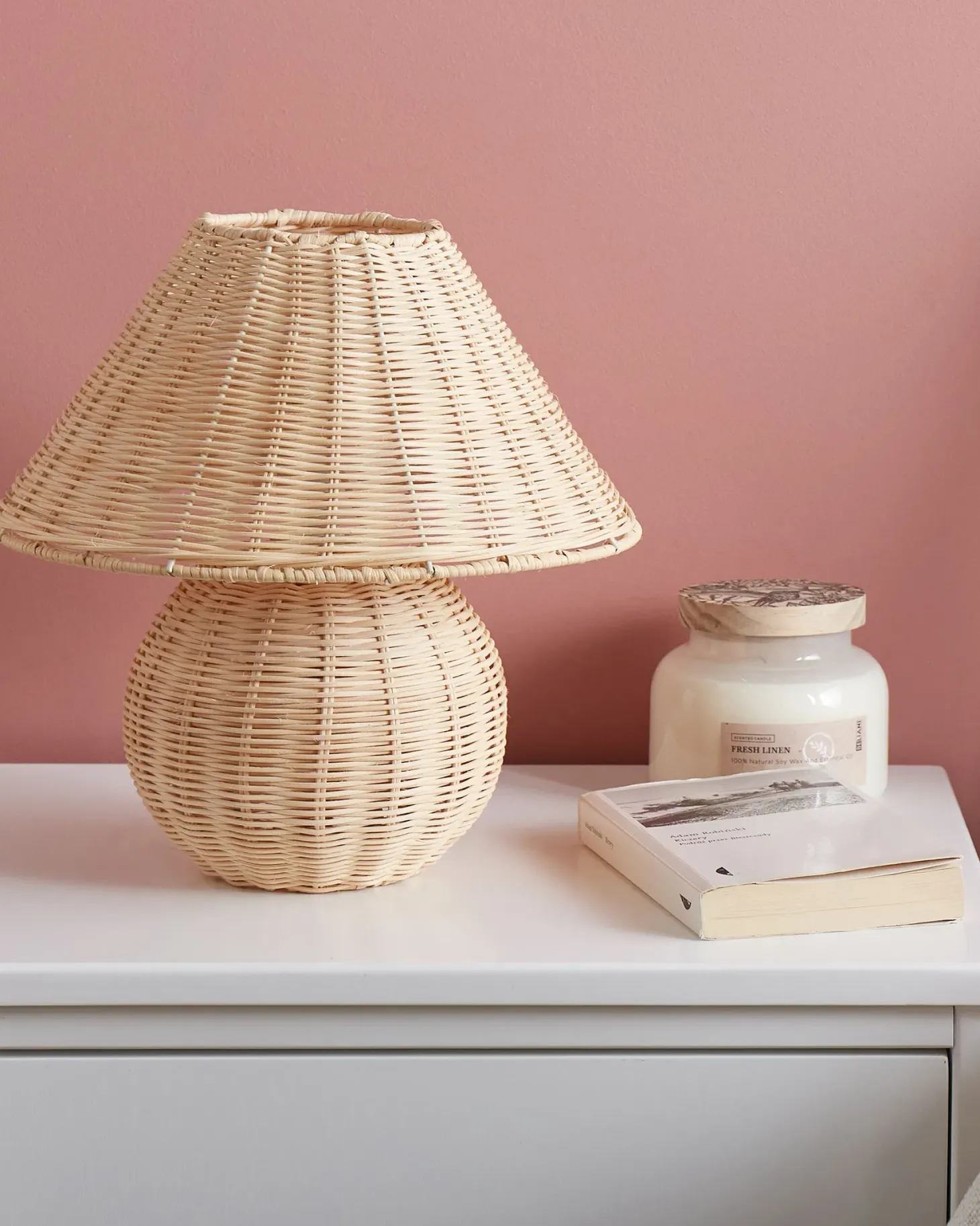 Lampa stołowa CINDER Rattan Naturalny