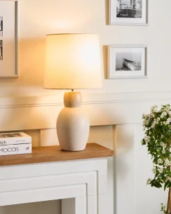 Lampa stołowa DEDURU Ceramika Beżowy