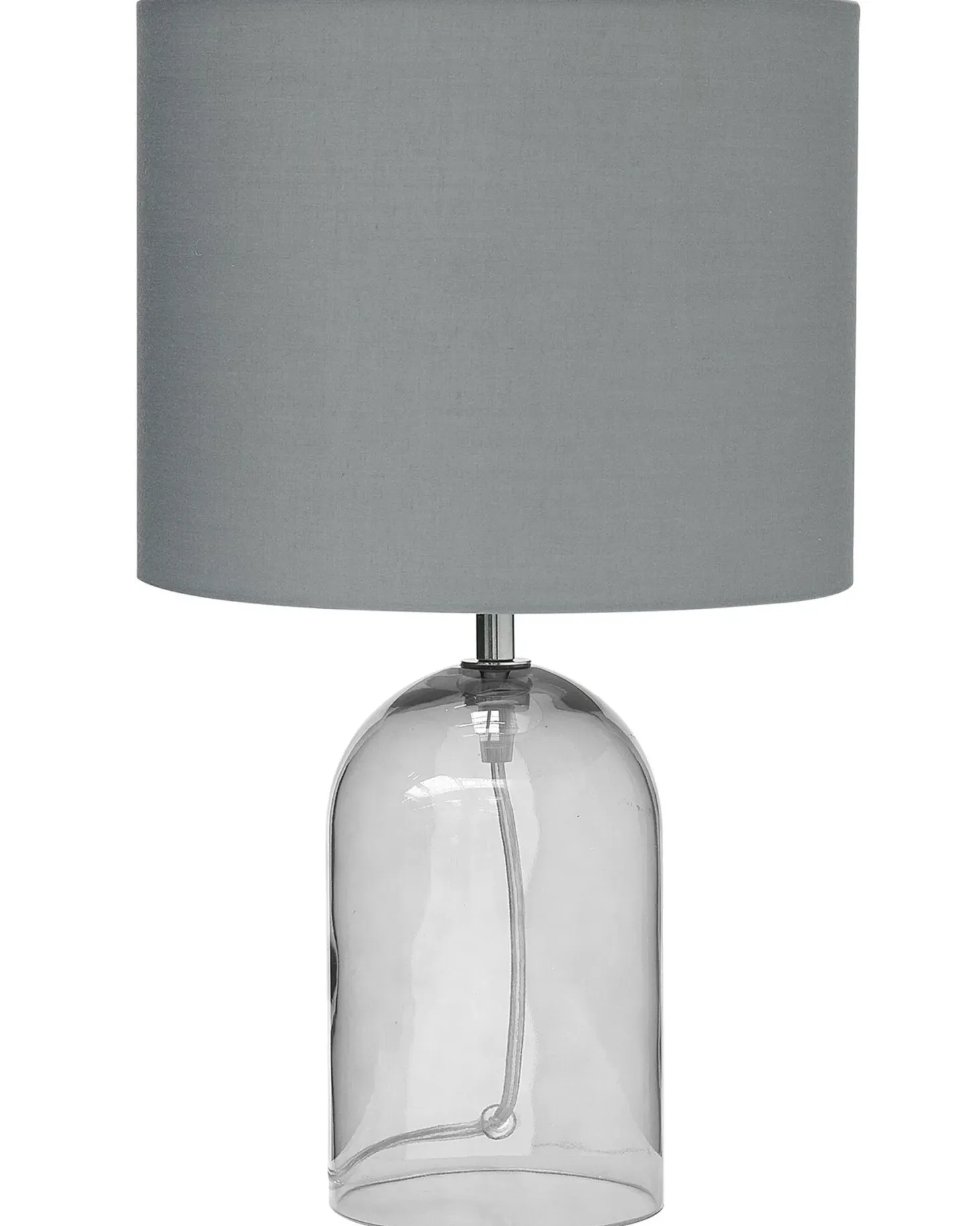 Lampa stołowa DEVOLL Szkło Szary