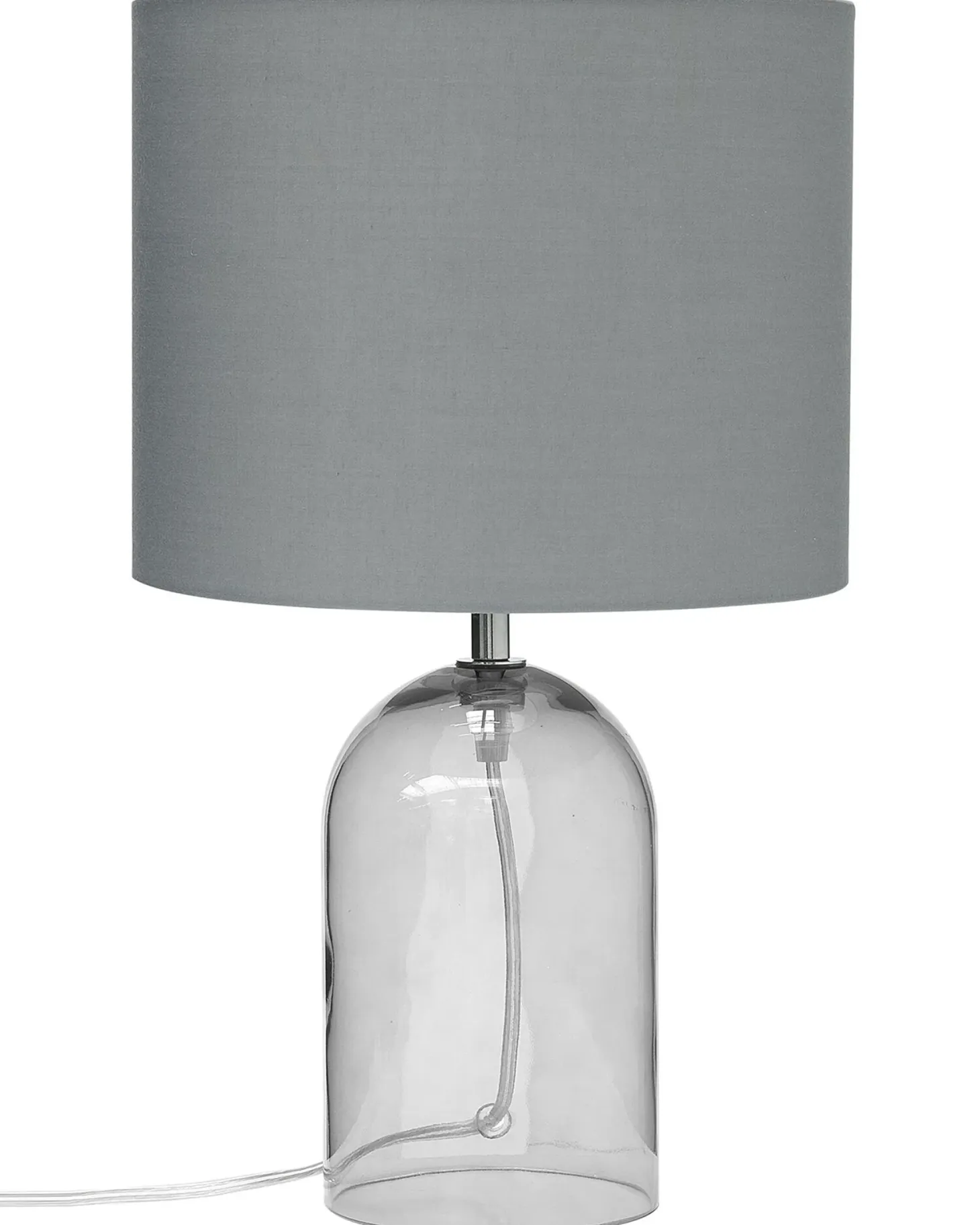 Lampa stołowa DEVOLL Szkło Szary