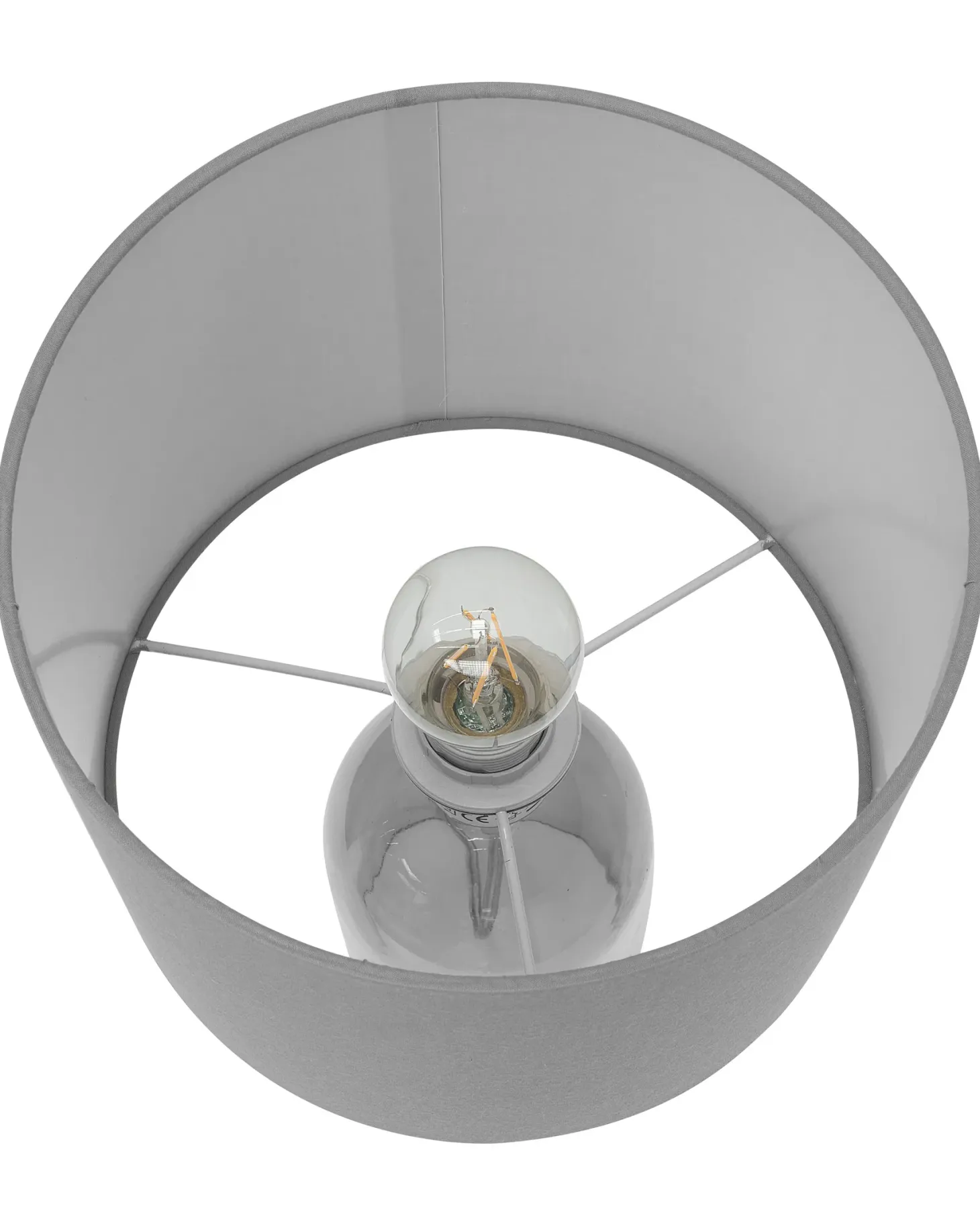 Lampa stołowa DEVOLL Szkło Szary