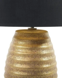 Lampa stołowa EBRO Porcelana Złoty