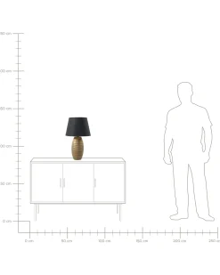 Lampa stołowa EBRO Porcelana Złoty