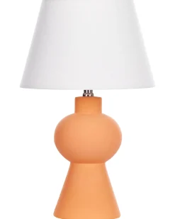 Lampa stołowa FABILOS Ceramika Pomarańczowy