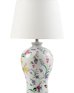 Lampa stołowa FEBROS Porcelana Biały
