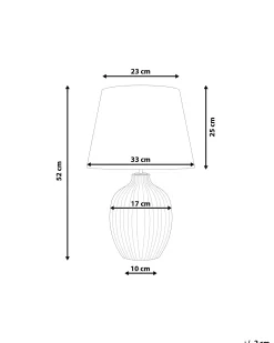 Lampa stołowa FERGUS Ceramika Biały