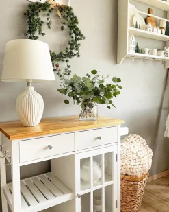 Lampa stołowa FERGUS Ceramika Biały