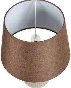 Lampa stołowa FERGUS Ceramika Brązowy