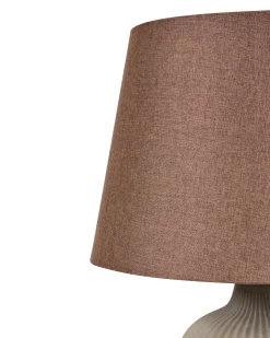 Lampa stołowa FERGUS Ceramika Brązowy