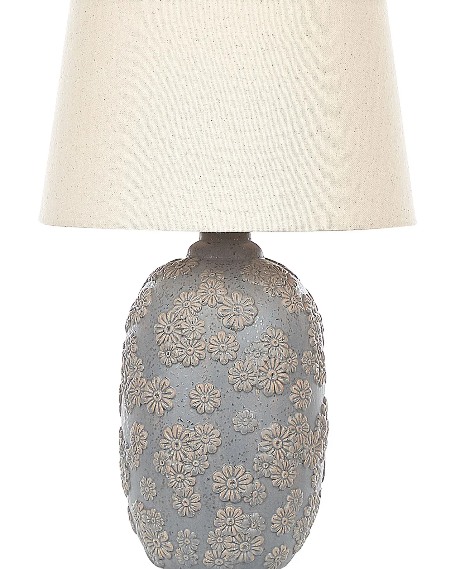 Lampa stołowa FERREY Ceramika Szary