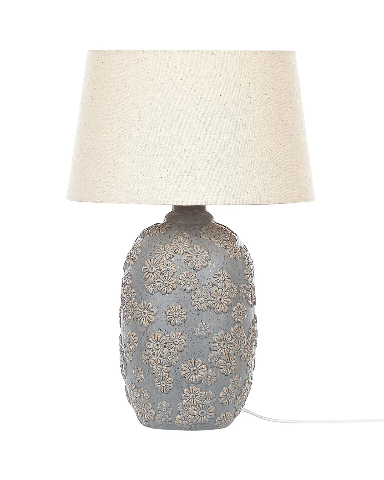 Lampa stołowa FERREY Ceramika Szary