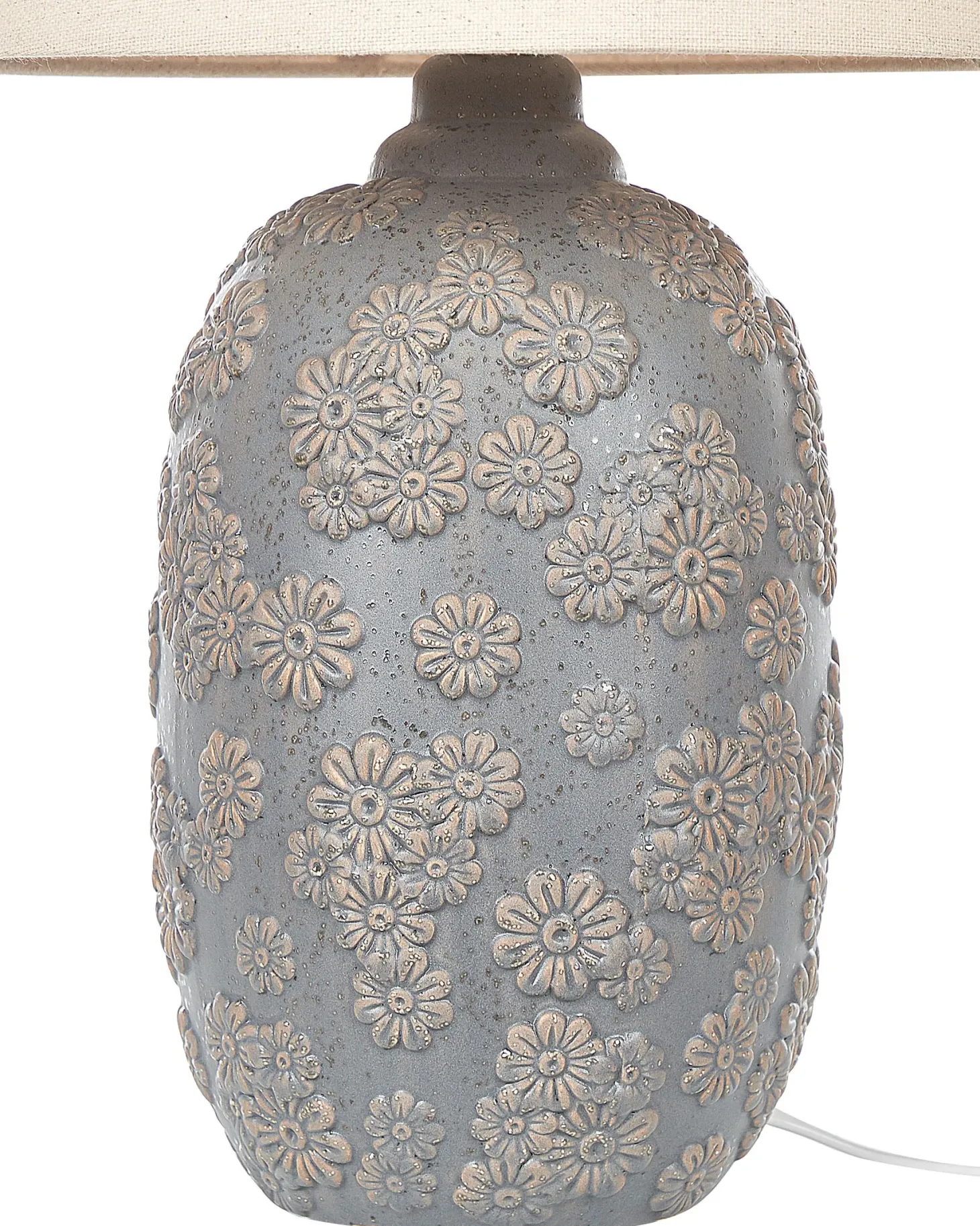 Lampa stołowa FERREY Ceramika Szary